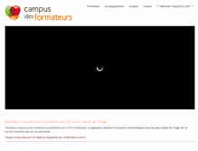 Tablet Screenshot of campus-formateurs.com